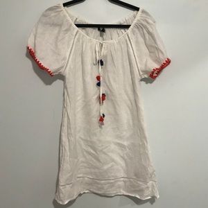 NWT J Crew Tassel Coverup/Tunic